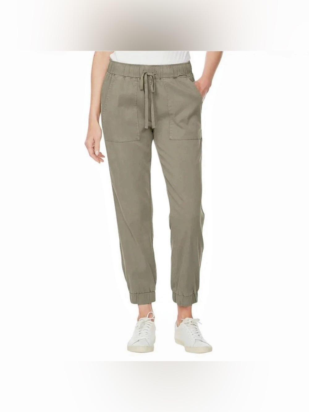 Buffalo David Bitton Soft Tencel Pull-On Olive Jogger Pants Size Medium